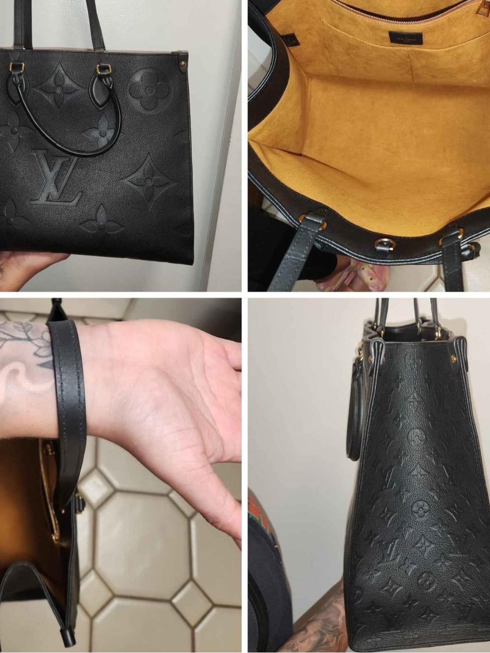 Louis Vuitton Monogram Empreinte On The Go GM Tote Shoulder